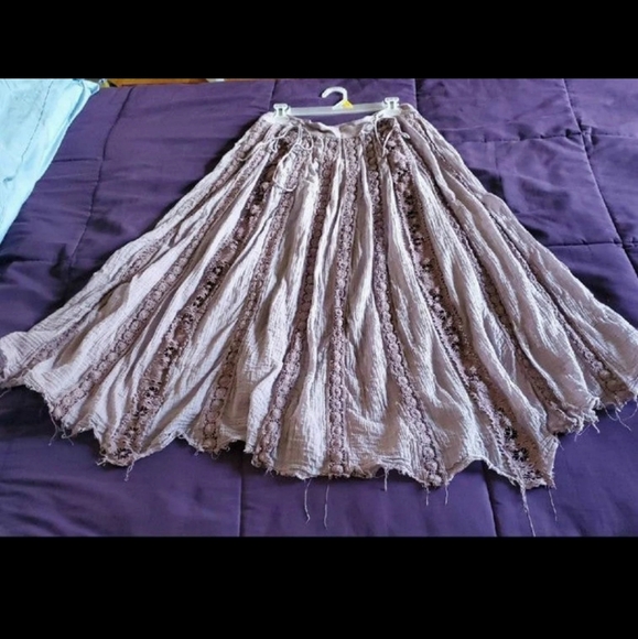 *SOLD* Free People Ribbon Corset Maxi Skirt - Picture 12 of 13